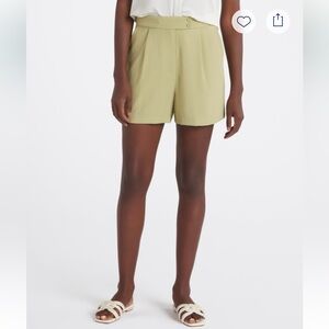 Skies Are Blue High Waist Olive Shorts